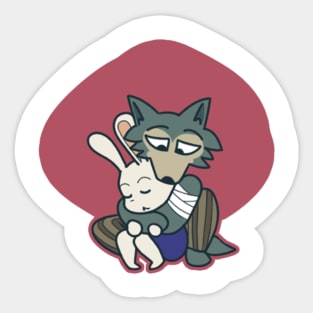 Beastars Legoshi and Haru Chibi 2 Sticker